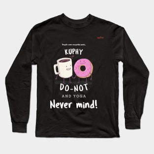 Coffee Yoga Long Sleeve T-Shirt
